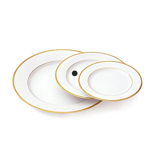 Gold Band Plate, 8"