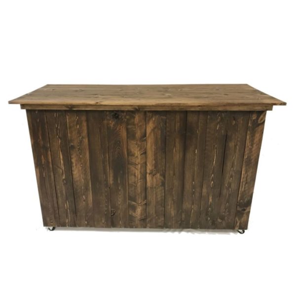 Rustic Wood Bar for parties and weddings in Metro Vancouver